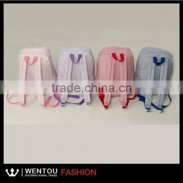 Wholesale Striped Fashion Toddler Seersucker School Bag photo-4