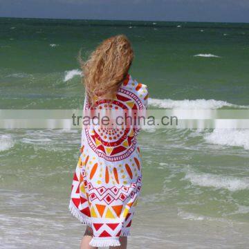 Walson Wholesale Drop Shipping Round Beach Towel Yoga Picnic Blanket Bedspread photo-4