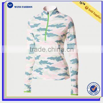 Womens Long Sleeve Casual Fitness Weae Zipper Jacket sweatshirt Without Hood