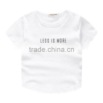 Wholesale Summer Cotton Short Sleeves Boys Kids Round Neck T-shirt photo-4