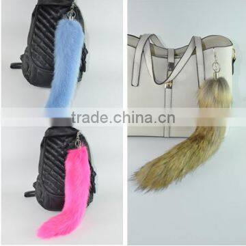 Manufacturers supply fox tail artificial fur tail pendant phone pendant bag pendant