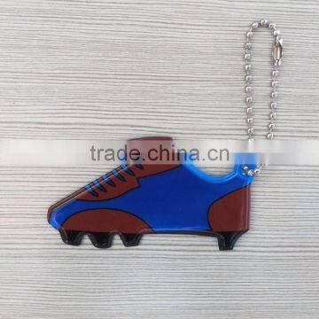 Custom Printed Promotional High Light Soft Pvc Reflective Keychain photo-5