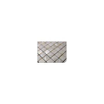 6MM thickness pure white shell mosaic,freshwater shell mosaic