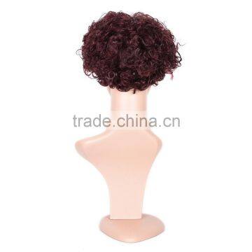 Large Stocks! Short Hair Wig, Synthetic Hair Wigs, Short Dark Brown Cosplay Hair Wig photo-4