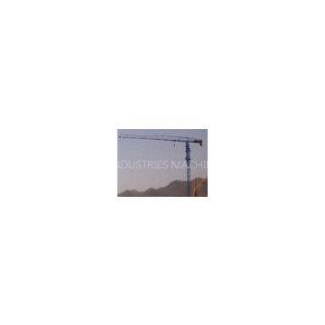 Q345B Steel Leg Fixing Type Flat Top Tower Crane For Large Goods Yard