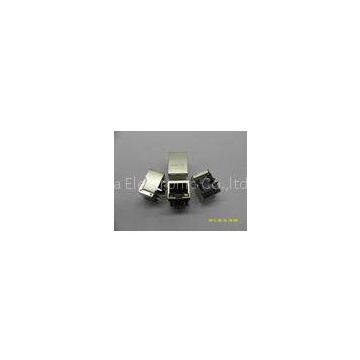 RJ45 with Transformer, Single Port 10/100base Tab Down Telecom Connector with LED