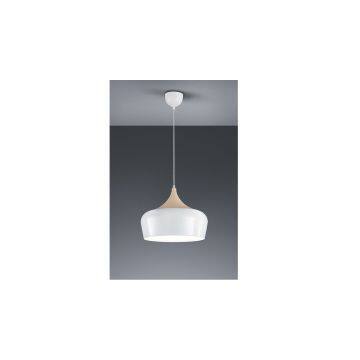 Hanging Pendant lamps with metal and wood shade and E26