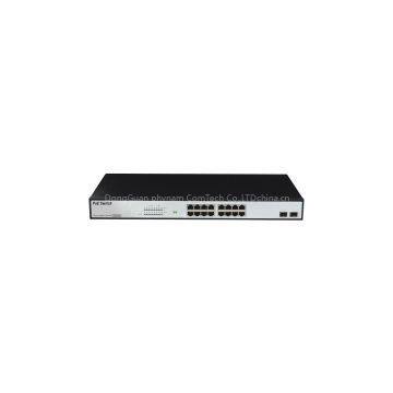 16-Port 10/100/1000M 802.3at PoE Switch with 2 giga SFP port