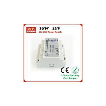 30w 12v din rail power supply with CE ROHS certificates