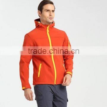 2017 Waterproof Softshell Orange Woodland Winter Men Jacket