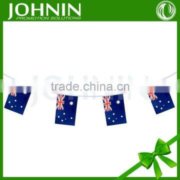 latest style custom printing polyester 20*30cm 9pcs Australia election bunting flag