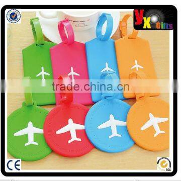 Korean fashion candy color small plane silicone luggage tag/wedding favours