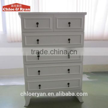 Best sale modern white cabinet chest wooden multi drawer