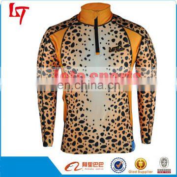 Skin tight long sleeve shirt/ Custom sublimation man's gym fitness shirt