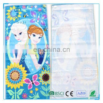 Disney Audit Towel factory Girl design princess cartoon character printed beach towel 100% cotton