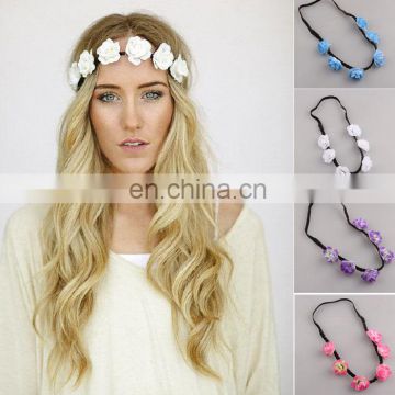 New Boho Style Floral Flower Party Wedding Hair Wreaths Headband Hair Band FH2257