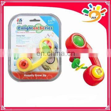 Newest Baby Enlighten Series Rattle Bell Toy,Cute Cartoon Telephone Design Rattle Bell