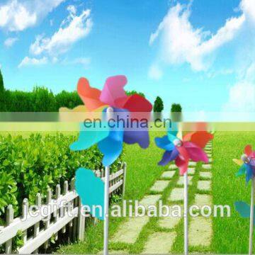 Beautiful Promotional Flower Pinwheel Plastic Windmill