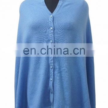 Knitted Poncho ,Button poncho, cable knitted poncho 2016