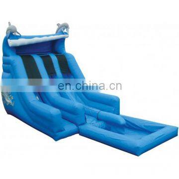 dolphin inflatable slide for wet and dry