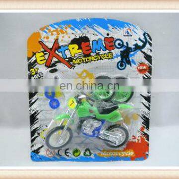 Kids hot sale plastic finger toys two motorcycle with wheel motorcycle toys