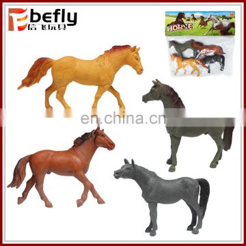 PVC farm animal model series hollow horse figure toy