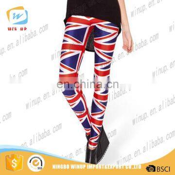 2016 Hot Sale Flag Print Yoga Pants Fashion Women Leggings