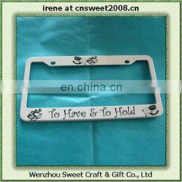 Custom plastic License Plate Frame