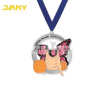 Custom Design Die Cast Zinc Alloy Cheap Meal Pug Run Dog Medal