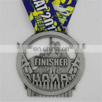 Custom event 2D hollowed out medal marathon running medals