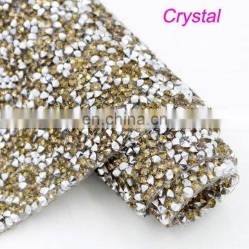 HotFix Crystal Rhinestone Sheet Adhesive lt topaz Pointback Rhinestone Sheet 24x40cm