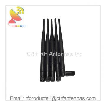 Omnidirectional rubber duck antenna 2.4GHz wifi antenna connector with SMA male dipole antenna