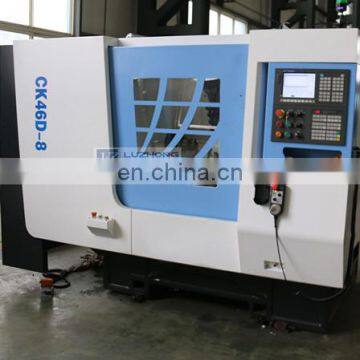 CK46D-8 5 Axis Slant Bed CNC Lathe for Sale With C Axis and Milling Tools photo-5