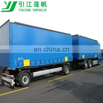 logistics pvc coated tarpaulin 40' container side curtain