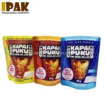 Custom Print Food Grade Matte Stand up Foil Flour Sack Bags With Zipper photo-3