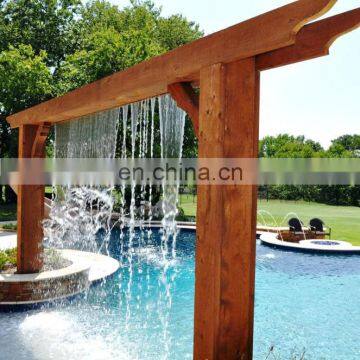 Outdoor large garden decoration corten steel waterfall fountions