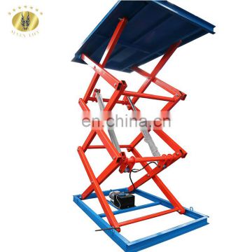 7LSJG Jinan SevenLift 2 tonne 2000kg hydraulic scissor manual warehouse cargo electric intelligent lifting table lift