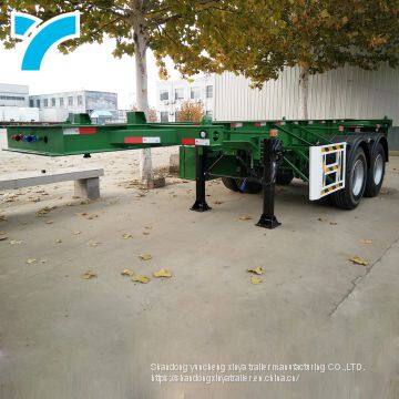 Skeleton 2axles 20FT Container Chassis Container Semi Truck Trailer photo-5