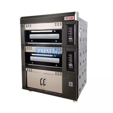 double deck oven with steam for bakery loader for sale