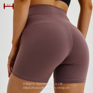 Wholesale Women Fitness Shorts Lycra Spandex Gym Shorts Workout Clothing Manufacturer