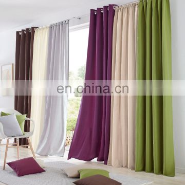 Hot sale solid window curtain living room blackout shade curtain