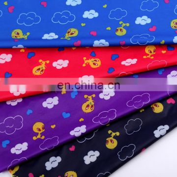 High quality 190T polyester taffeta printed fabric waterproof fabric for umbrella