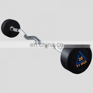 High quality gym equipment free weight barbell rod fixed barbell set