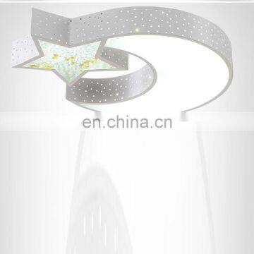 Creative Warm Room Living Room Bedroom Light Decorative Crystal Star Moon Led Ceiling Lamp for Children'S Room photo-6