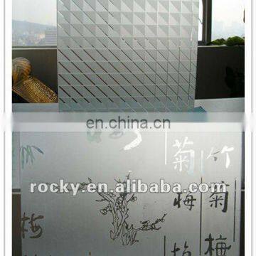 acid etched glass/decorative glass