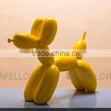 Fiberglass dog mannequin,yellow mannequin Balloon Dog manikin dog KEVIN2-Y