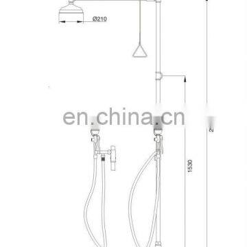 Stainless Steel Emergency Shower & Single Outlet Eye Wash photo-5