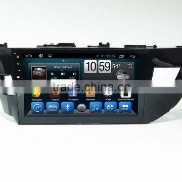 Android Quad core full touch car DVD navigation for Toyota Levin with bluetooth Wifi