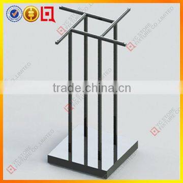 Stainless steel 4 way clothing display rack