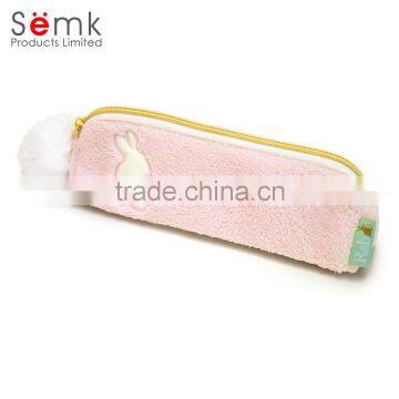 Wholesale colored pencil set with case animal cute neoprene pencil case for girls